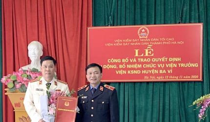 Lễ công bố và trao Quyết định điều động, bổ nhiệm chức vụ Viện trưởng...